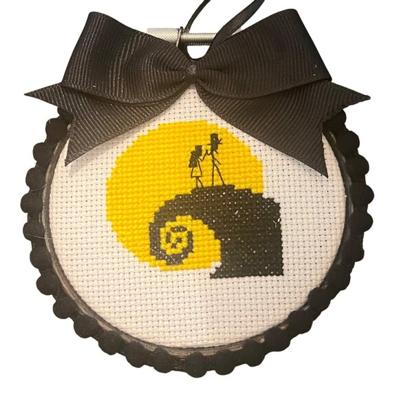 Nightmare Before Christmas Cross Stitch Ornaments Embroidery Set Of 4 - Picture 3 of 6